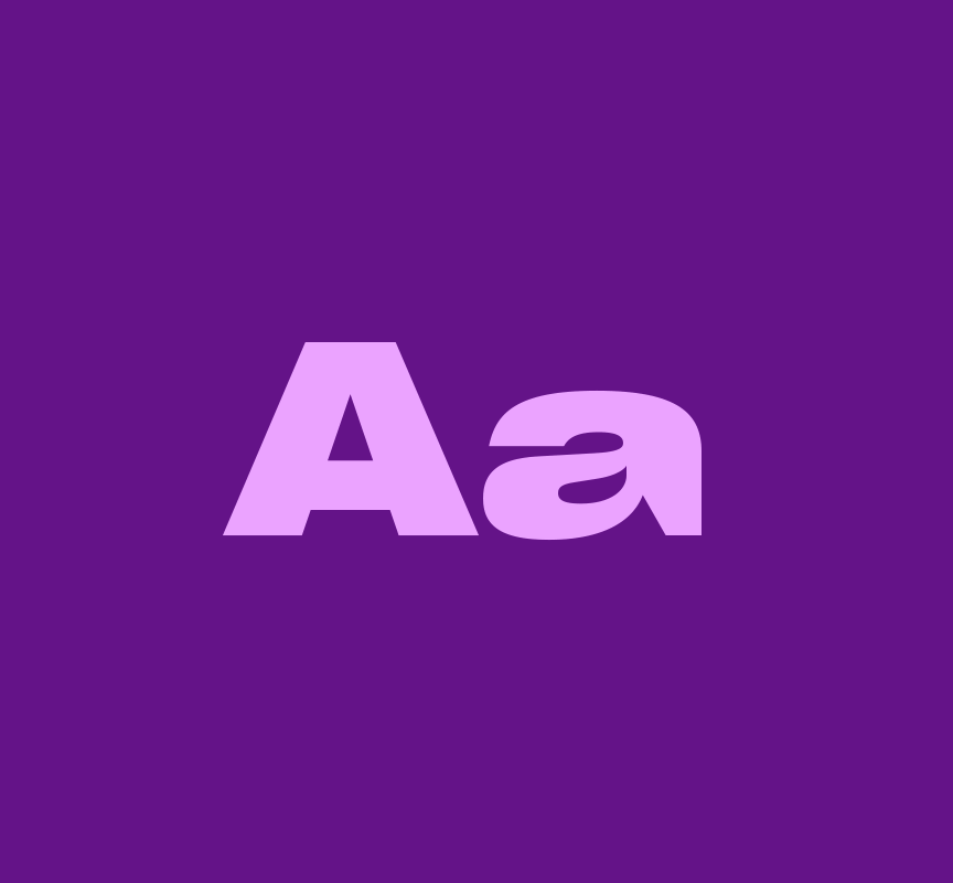 SSHRC brand graphic showing large “Aa” typography on a shifting colour block background.