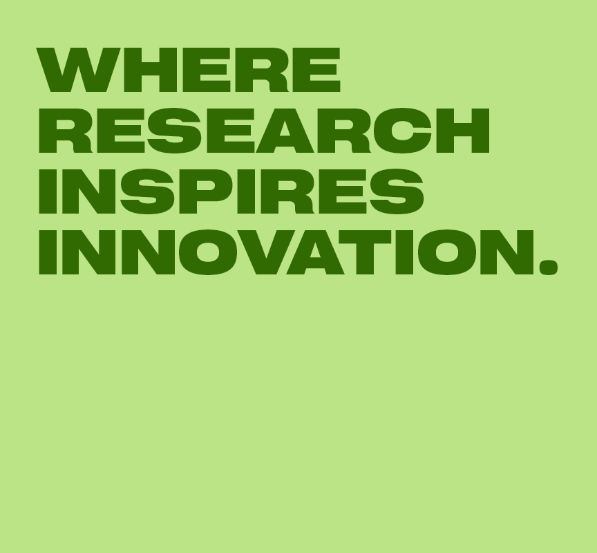 SSHRC brand graphic with bold green text “Where Research Inspires” as words cycle through “Innovation, Discovery, Possibility, Change, People, Canada” on a light green block background.