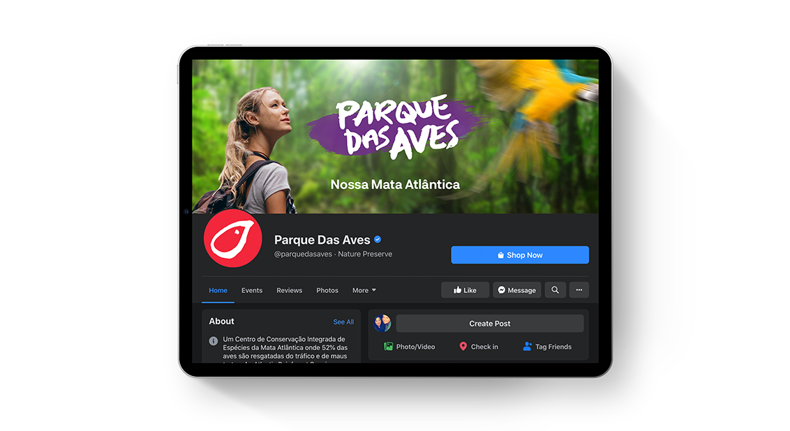 Parque das Aves social